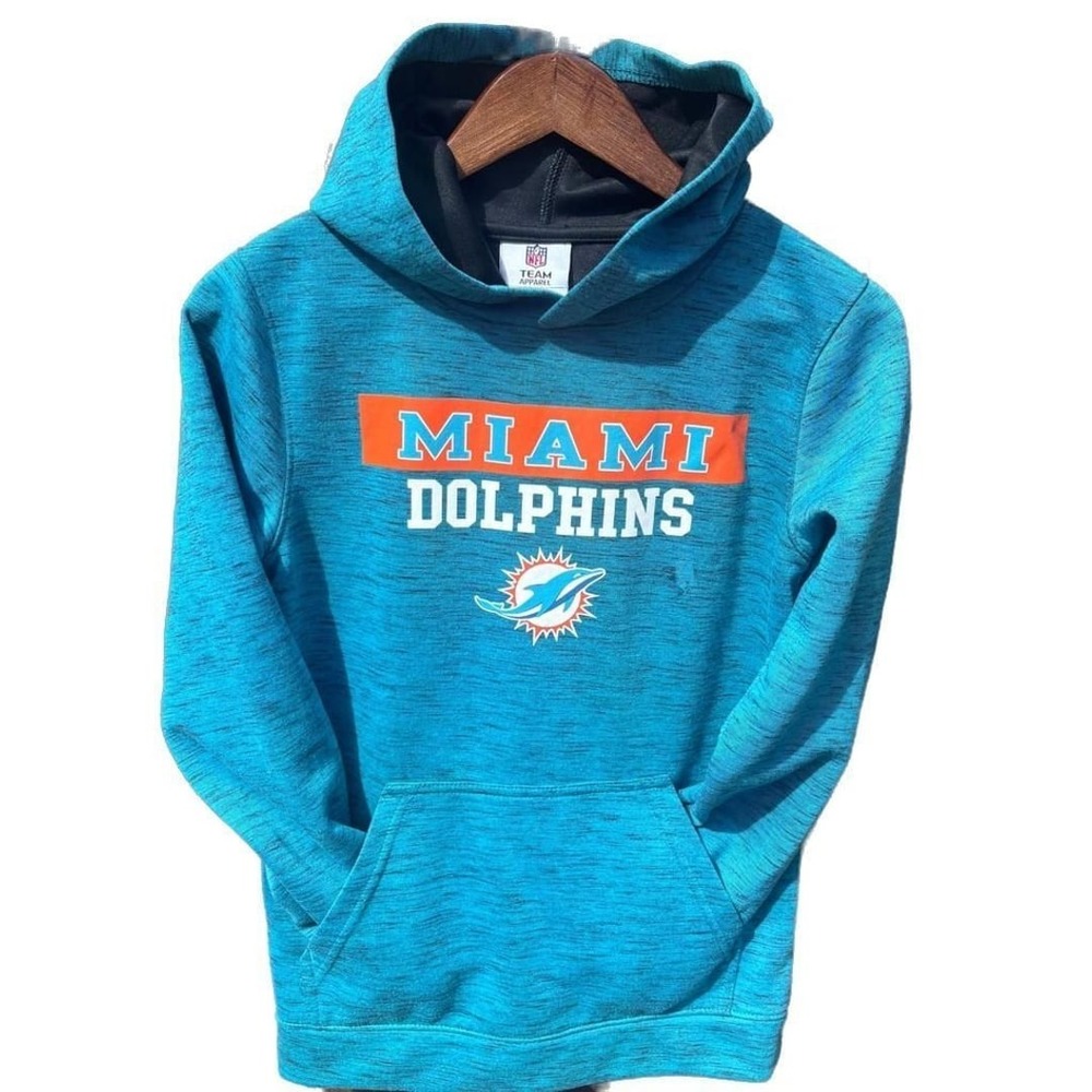 NFL Team Apparel Miami Dolphins Hoodie Youth Size 12/14 LIKE NEW